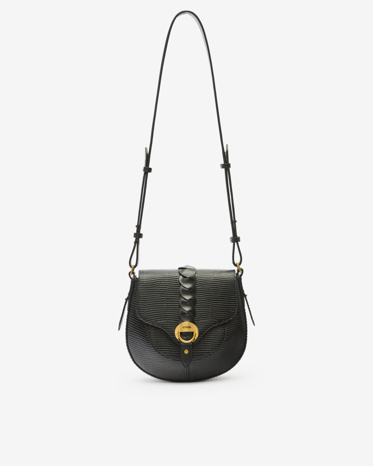 Altay small suede calfskin leather handbag - Black - Woman - 5