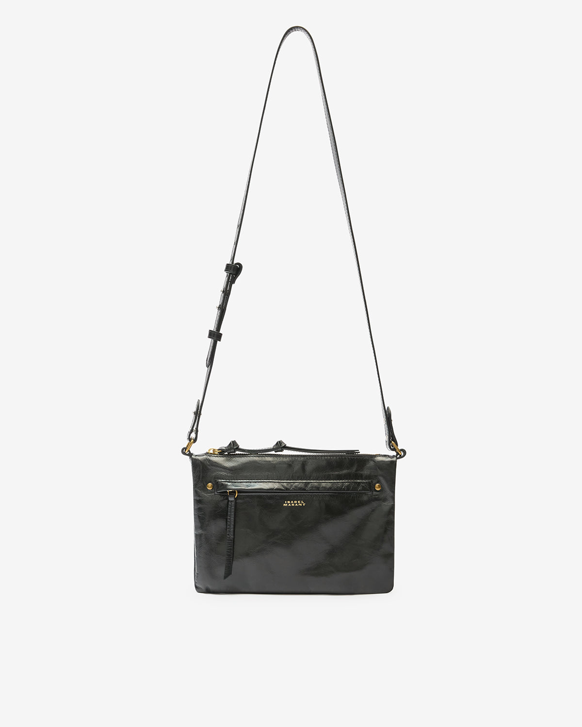WINNA DUO SHOULDER BAG Woman black | ISABEL MARANT Official online
