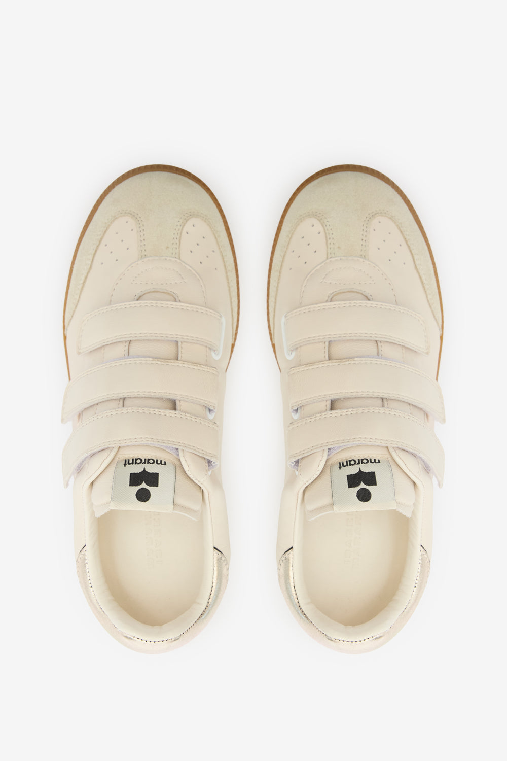 Beth low-top leather sneakers - Chalk-champagne - Woman - 4