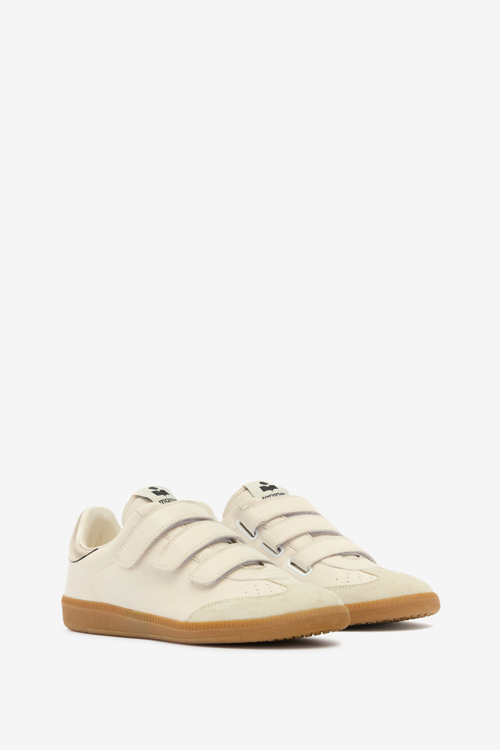 Beth low-top leather sneakers - Chalk-champagne - Woman - 3