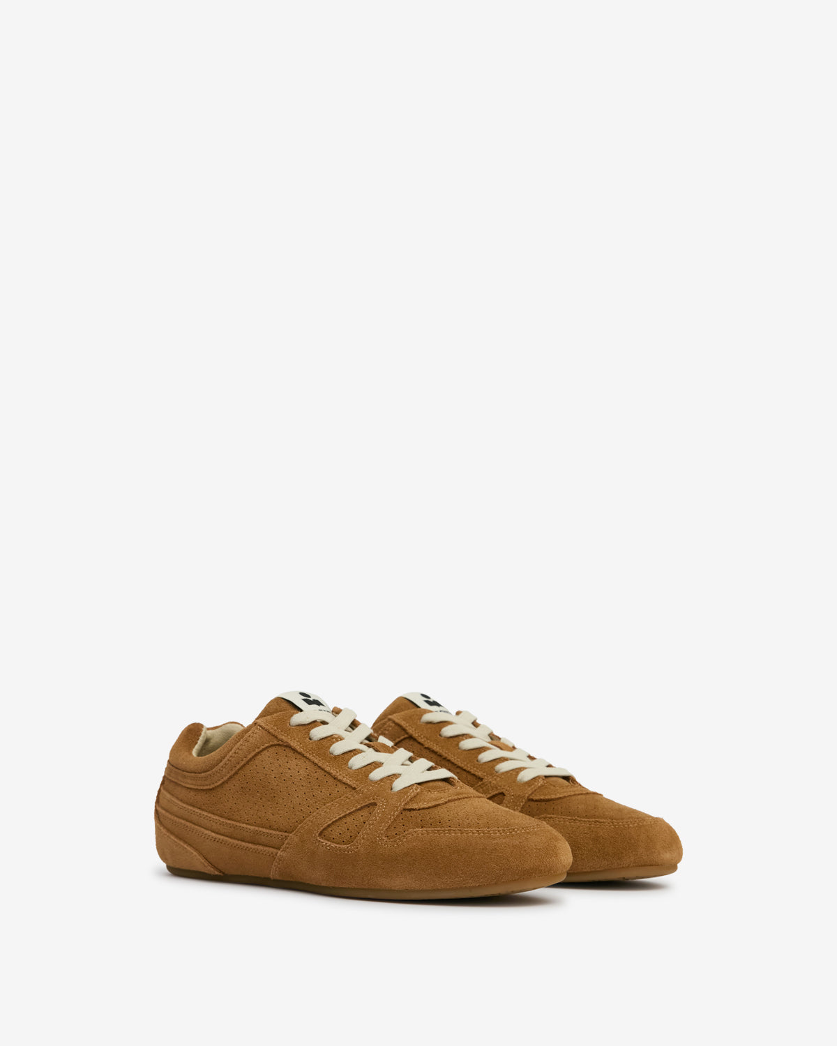 Sneakers senny low aus veloursleder - Cognac - Woman - 3