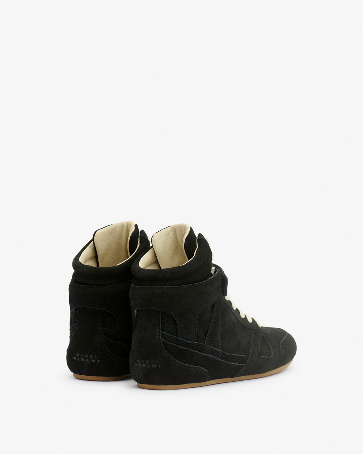 Senny high suede leather sneakers - Black - Woman - 2
