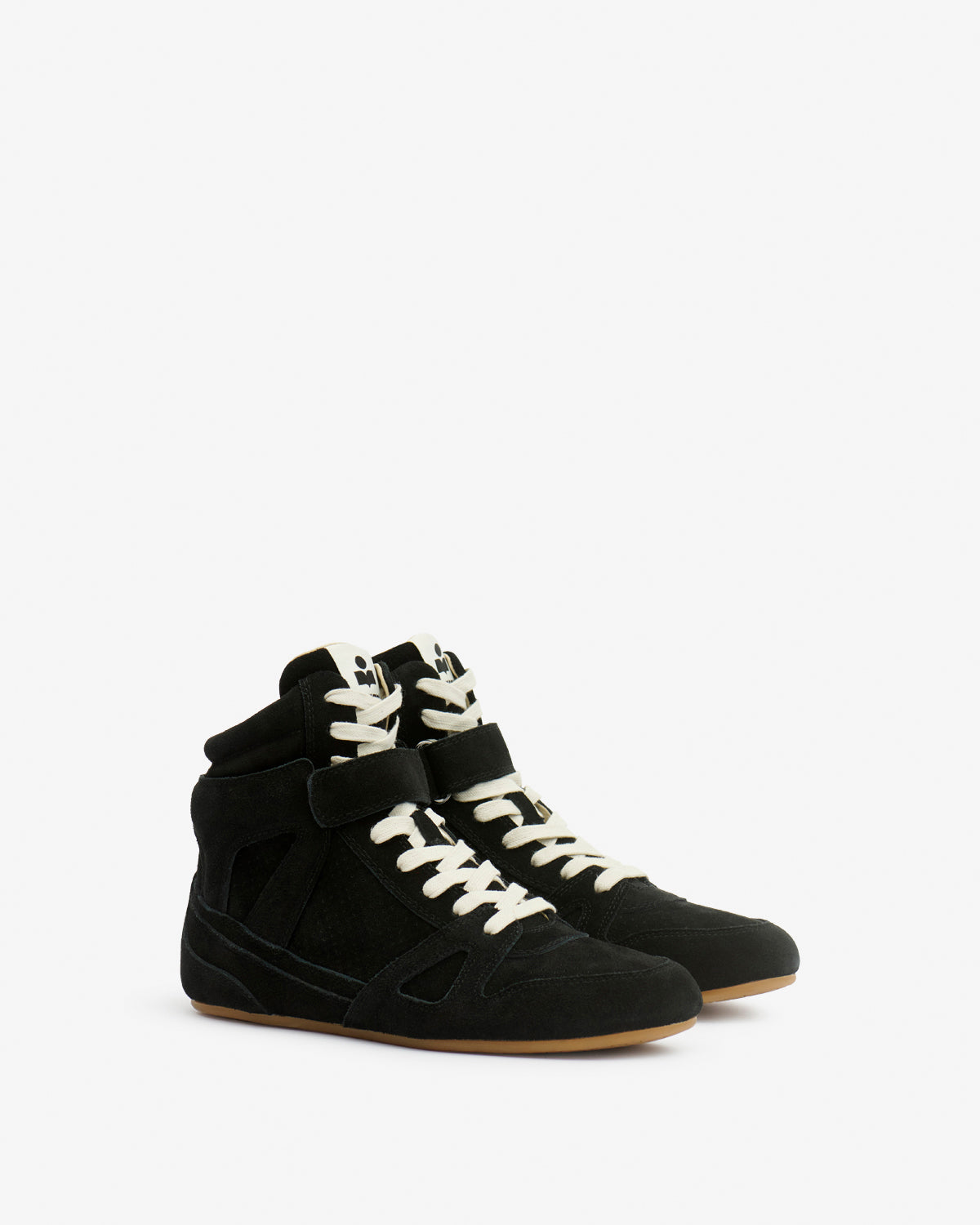 Senny high suede leather sneakers - Black - Woman - 3