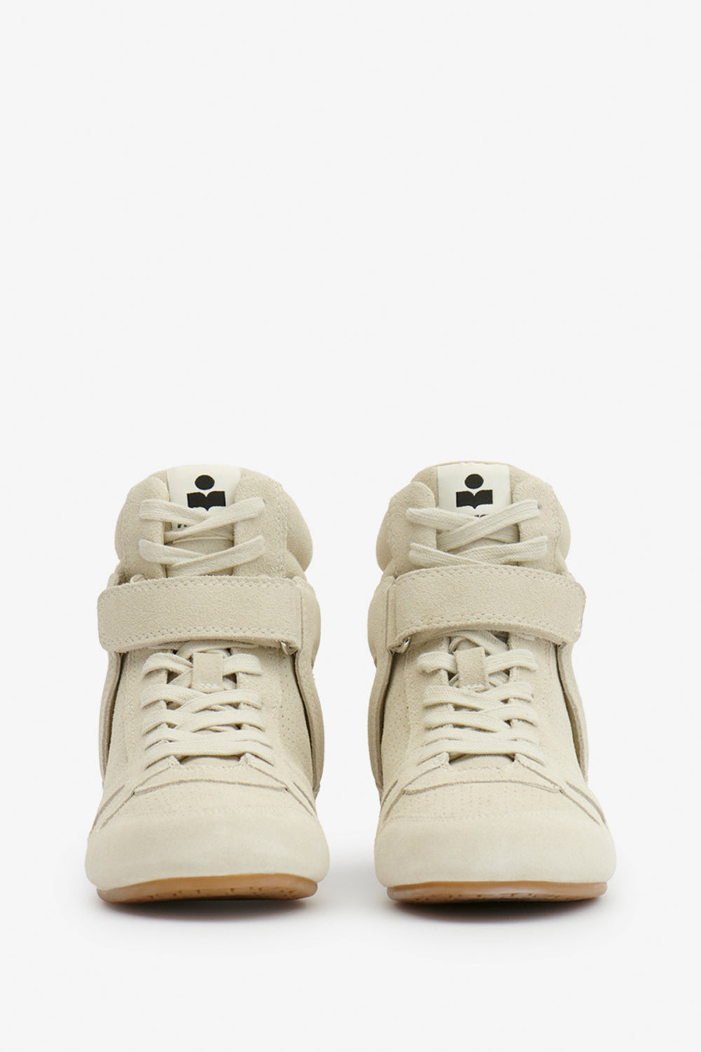 Senny high suede leather sneakers - Chalk - Woman - 4