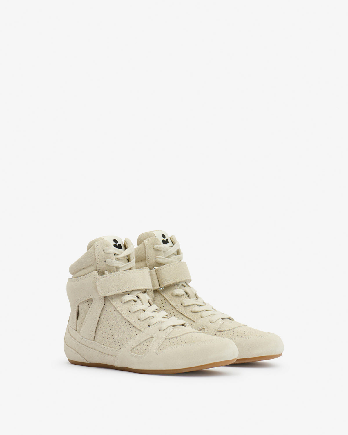 SENNY HIGH SNEAKERS Woman chalk | ISABEL MARANT Official online store