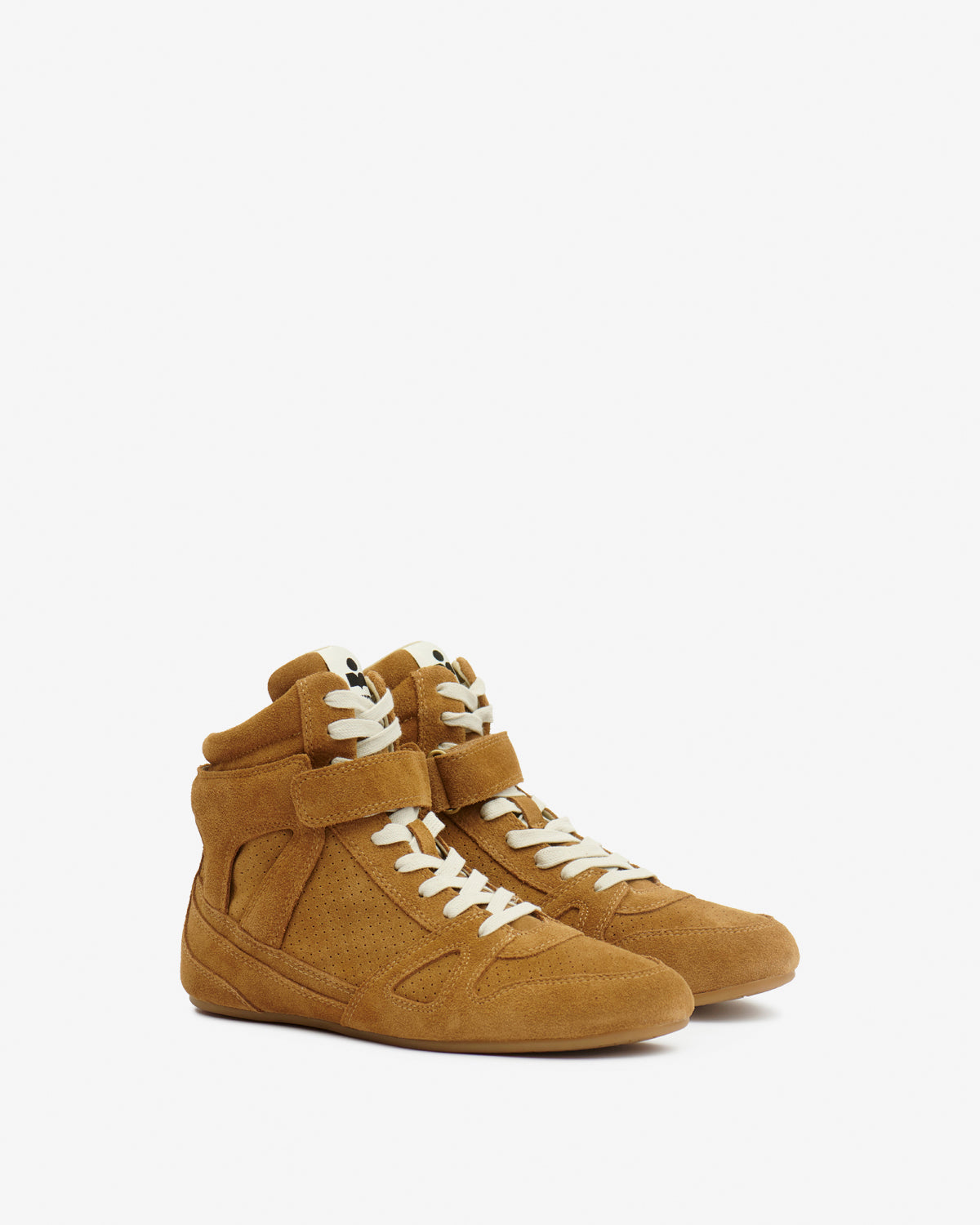 Senny high suede leather sneakers - Cognac - Woman - 3