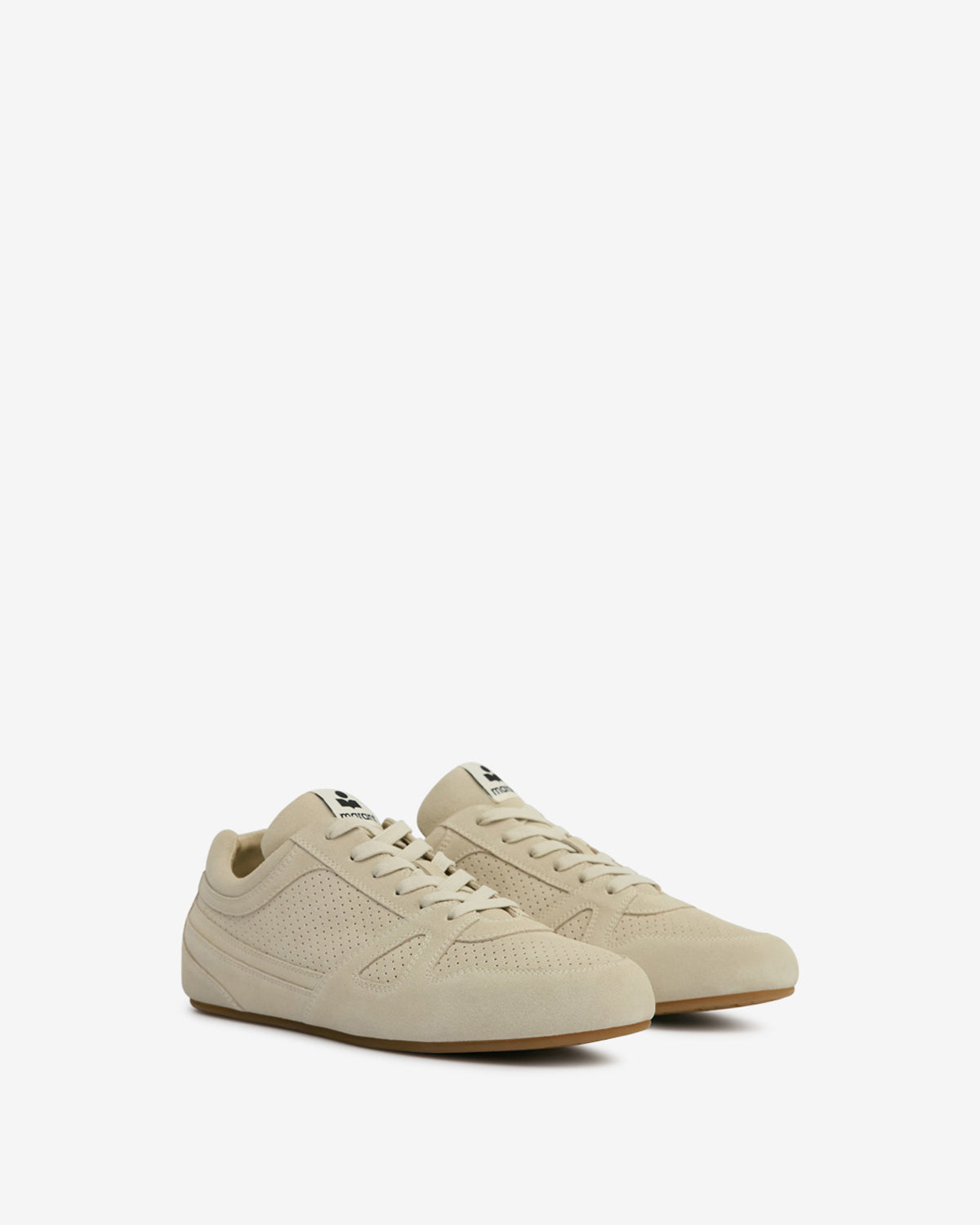 Niedrige sneakers sennyh aus kalbs-veloursleder - Beige - Man - 3