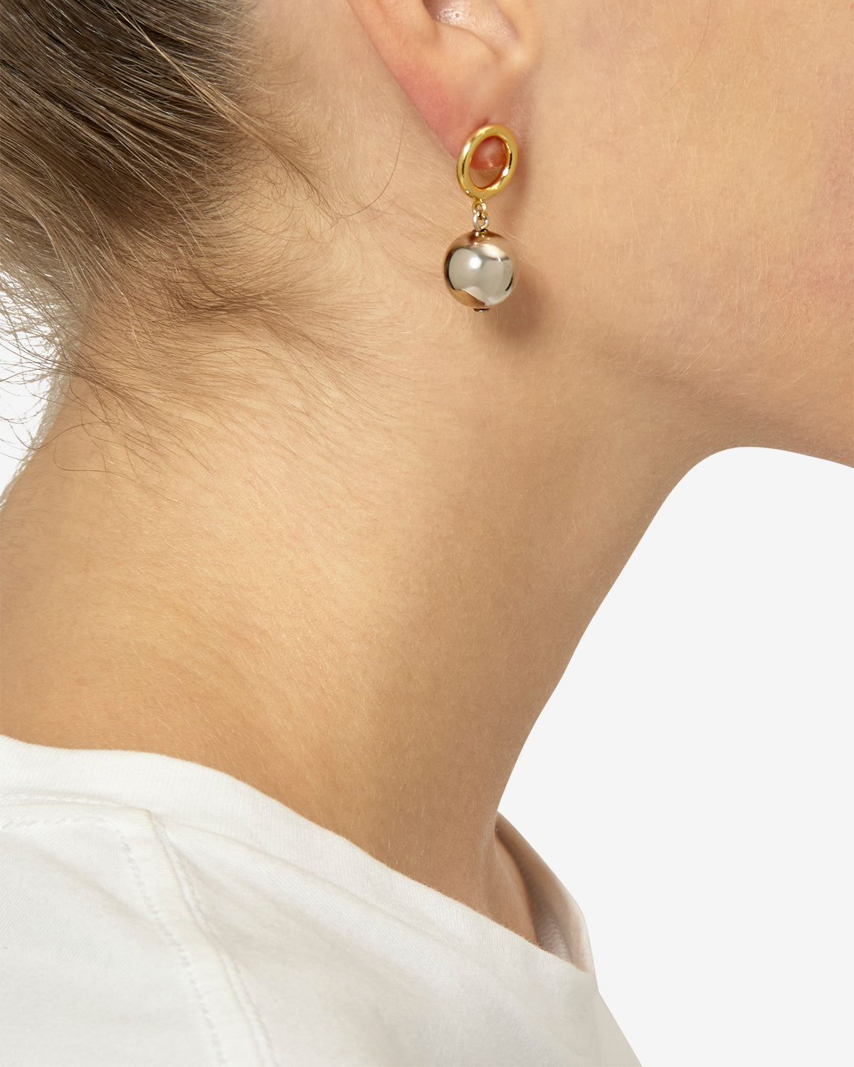 Elina earrings - Gold-silver - Woman - 2