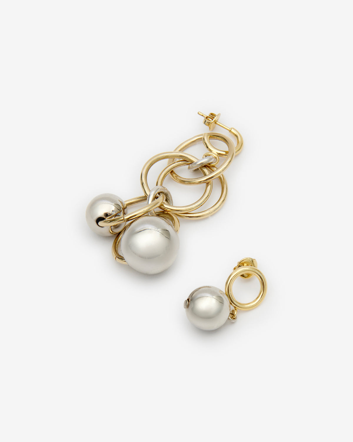 Elina earrings - Gold-silver - Woman - 3