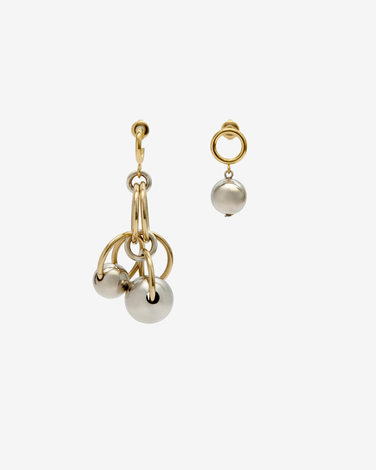 Elina earrings - Gold-silver - Woman - 1