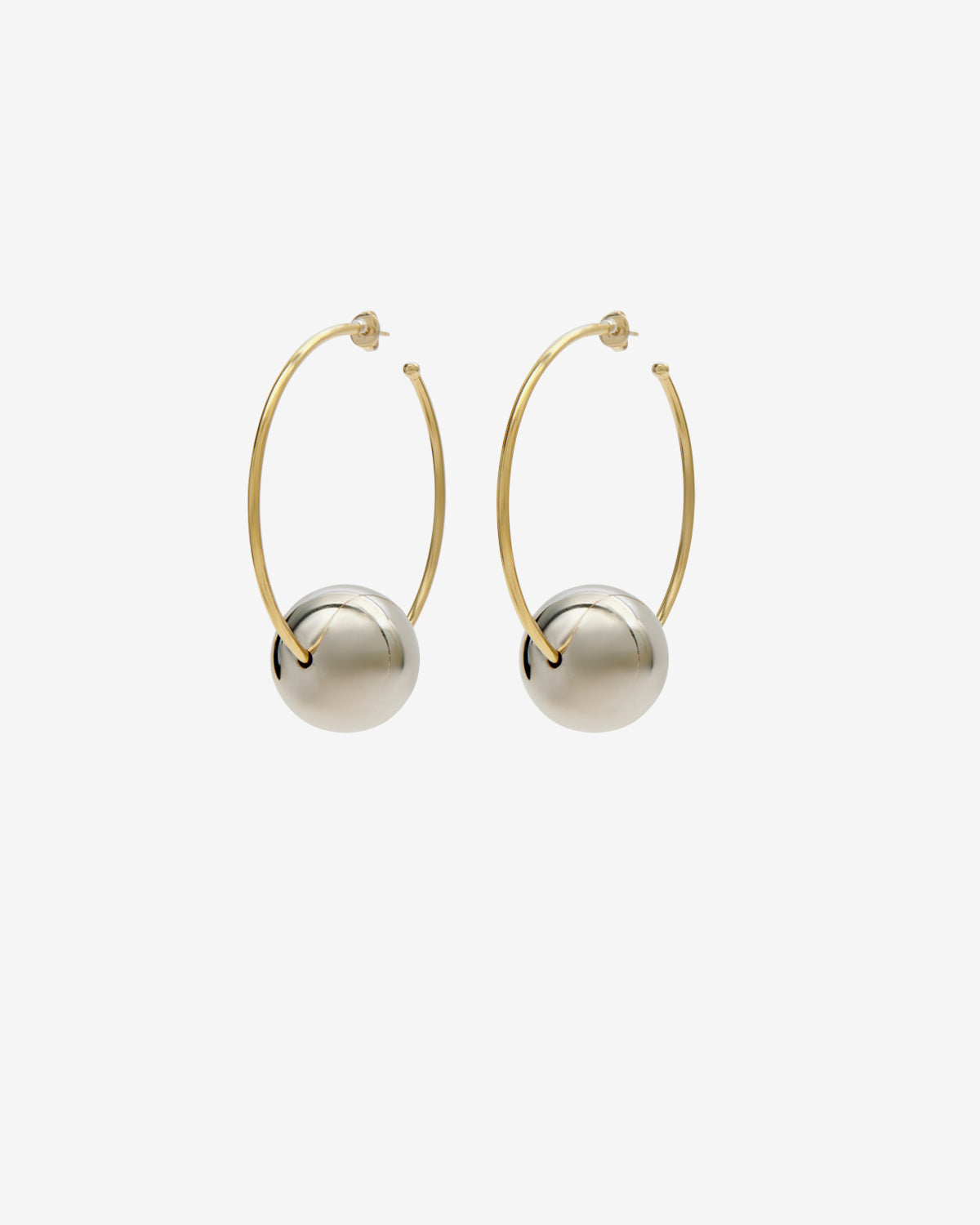 Elina earrings - Gold-silver - Woman - 1