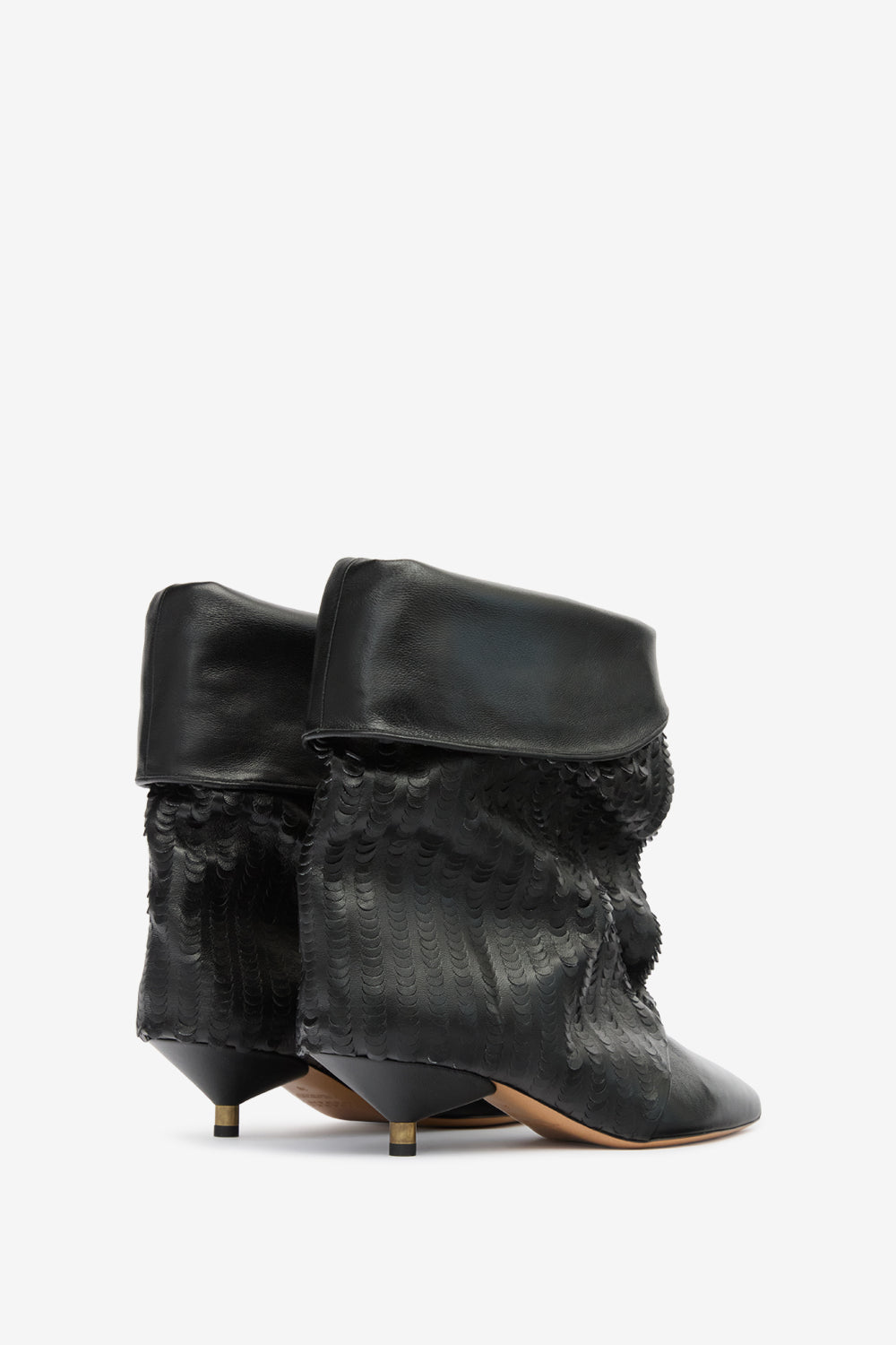 Botas edrik de cuero suave - Negro - Woman - 2