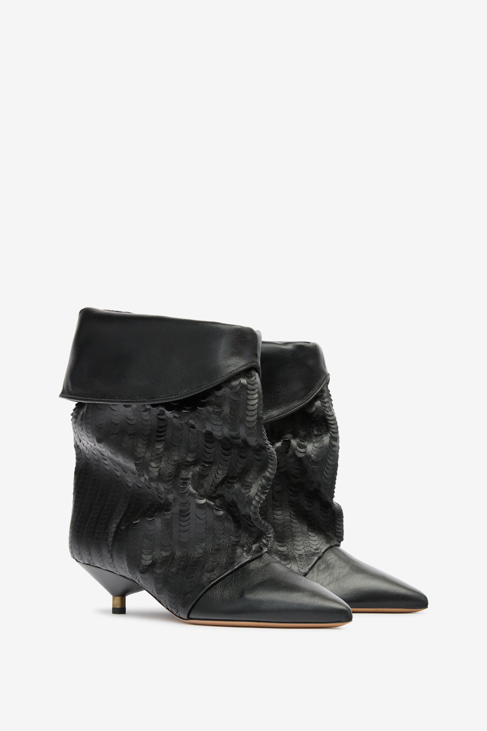 Botas edrik de cuero suave - Negro - Woman - 3