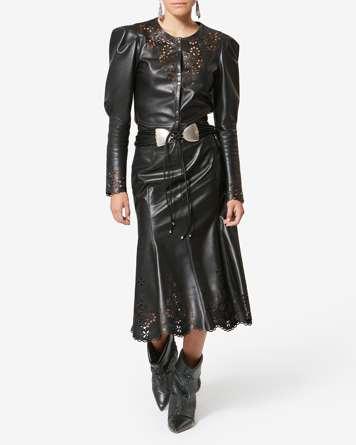 Boots edrik aus leder - Schwarz - Woman - 6