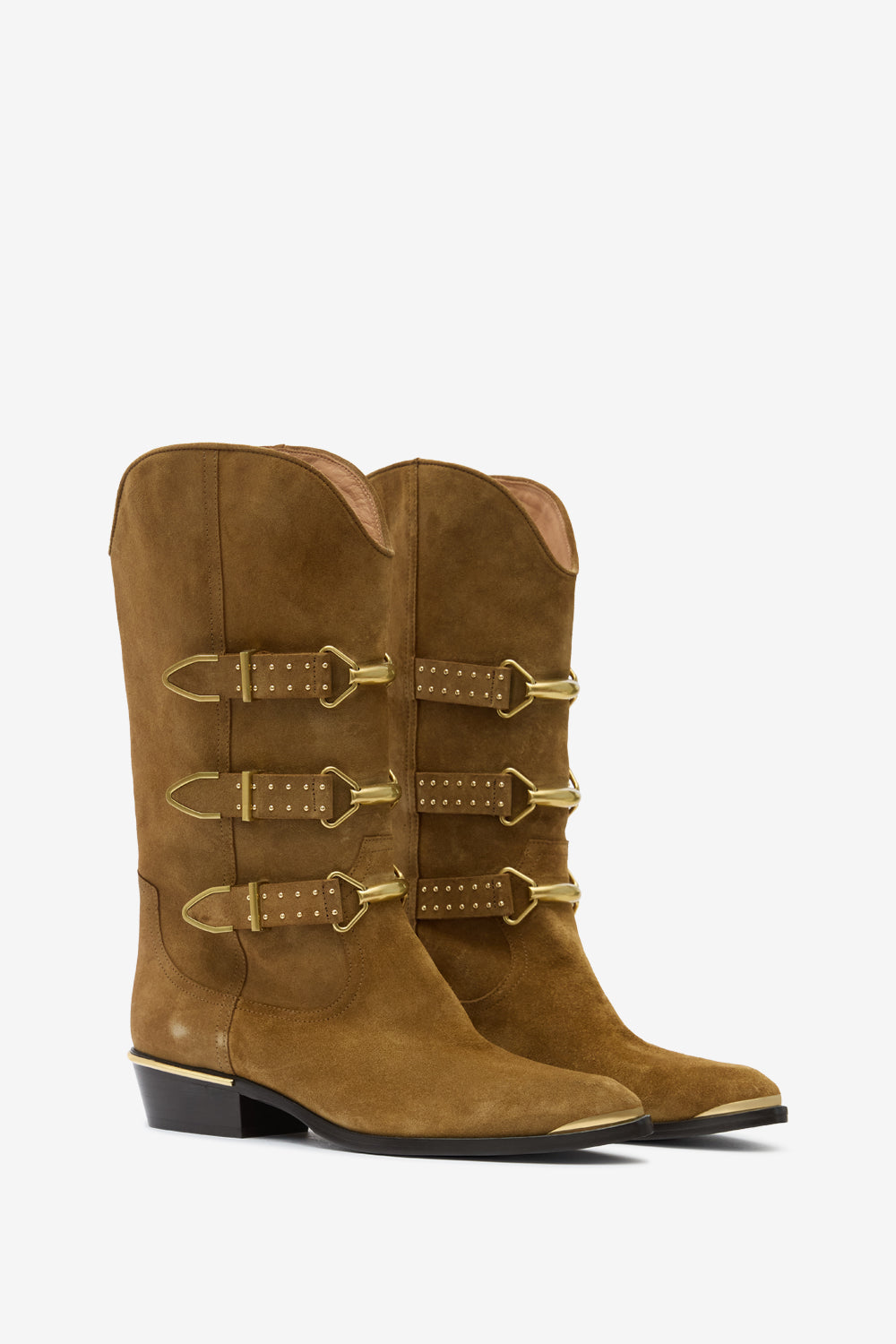 Botas bajas mexia de ante - Taupe - Woman - 3