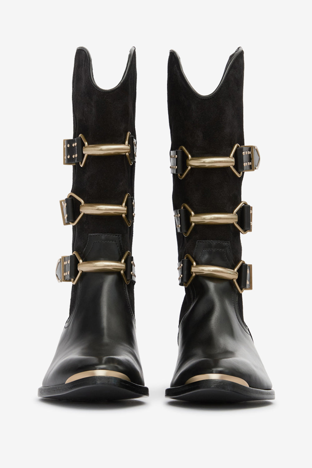 Botas bajas mexia de ante - Negro - Woman - 4