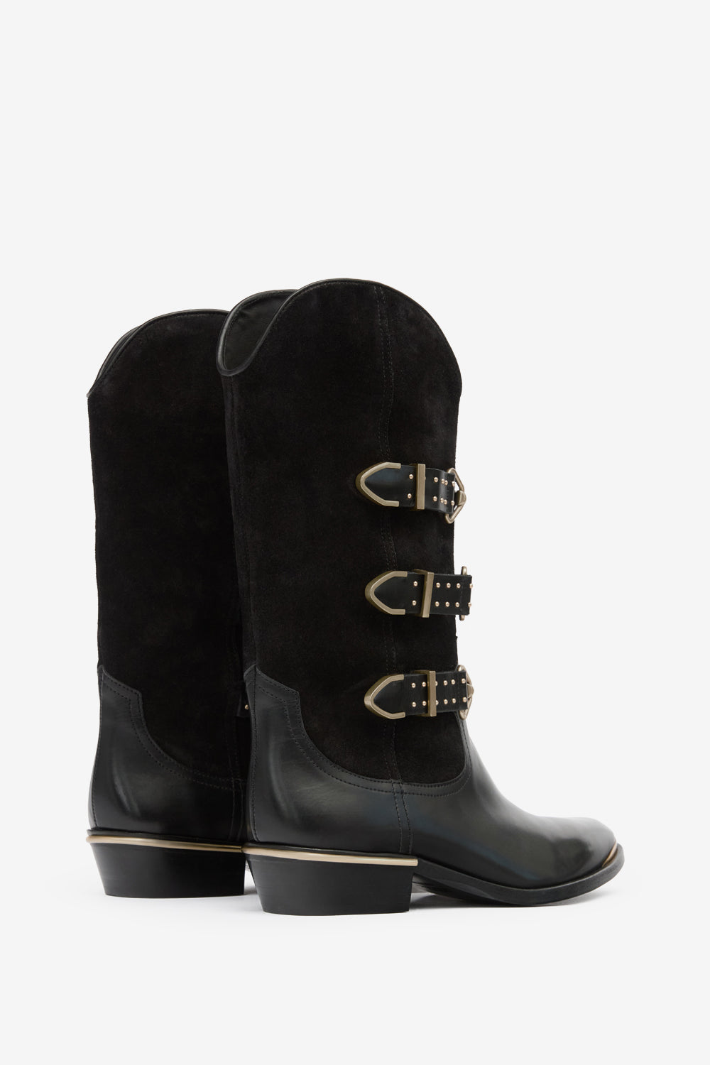 Botas bajas mexia de ante - Negro - Woman - 2