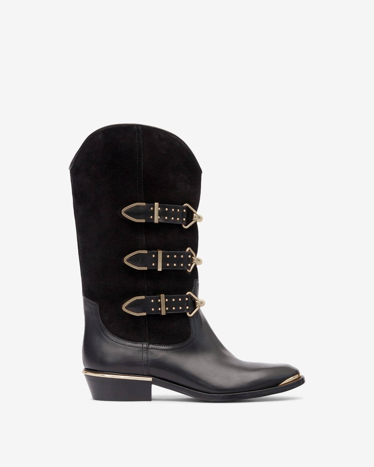 Botas bajas mexia de ante - Negro - Woman - 1