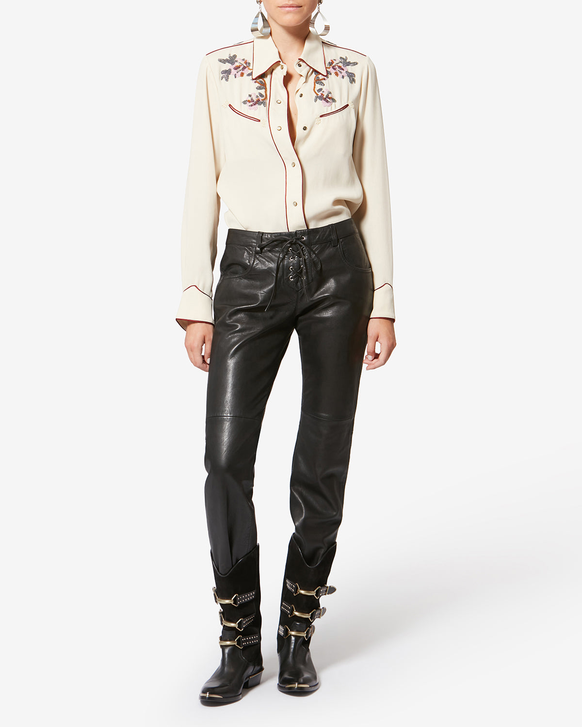 Botas bajas mexia de ante - Negro - Woman - 6