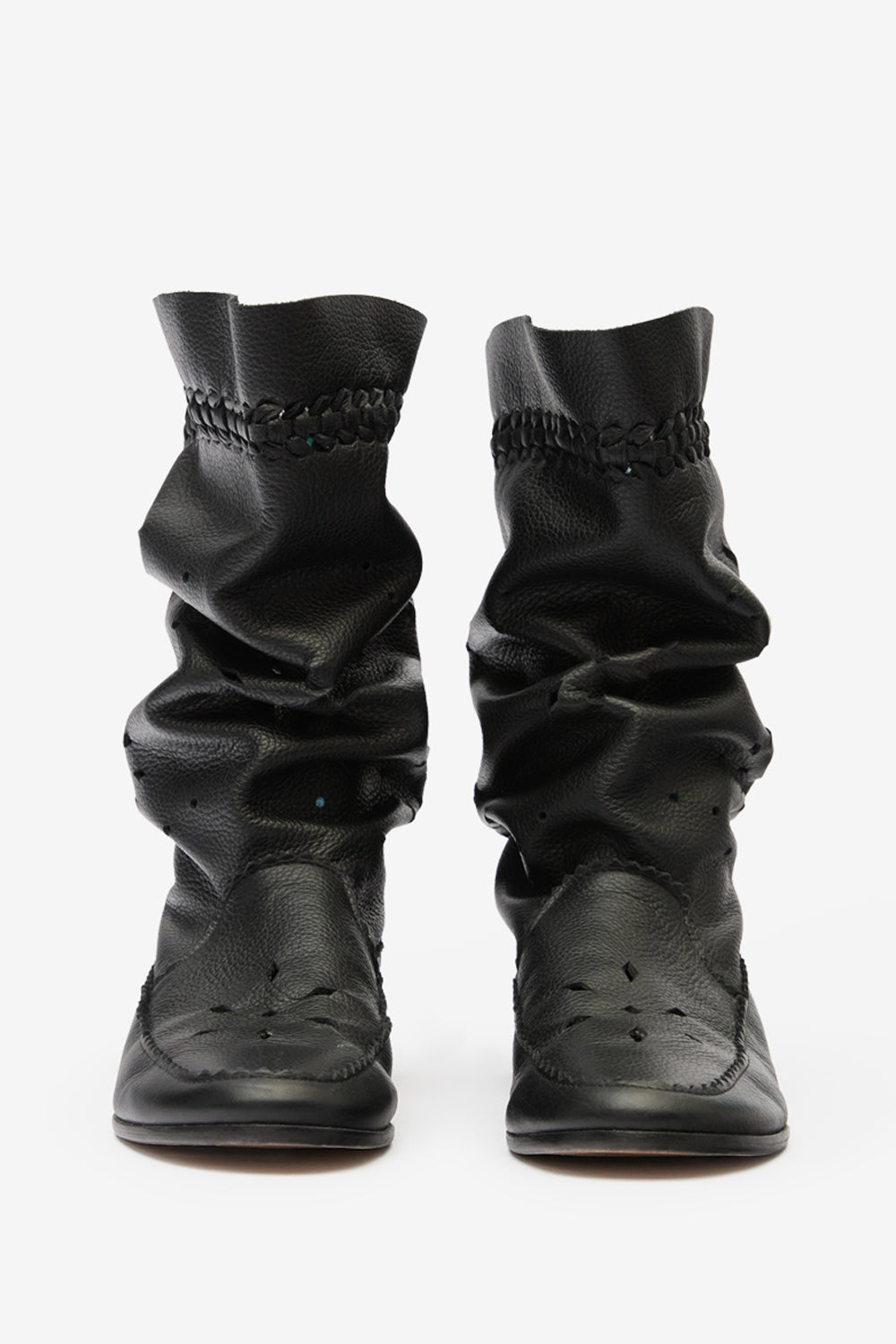 Welky suede leather boots - Black - Woman - 4