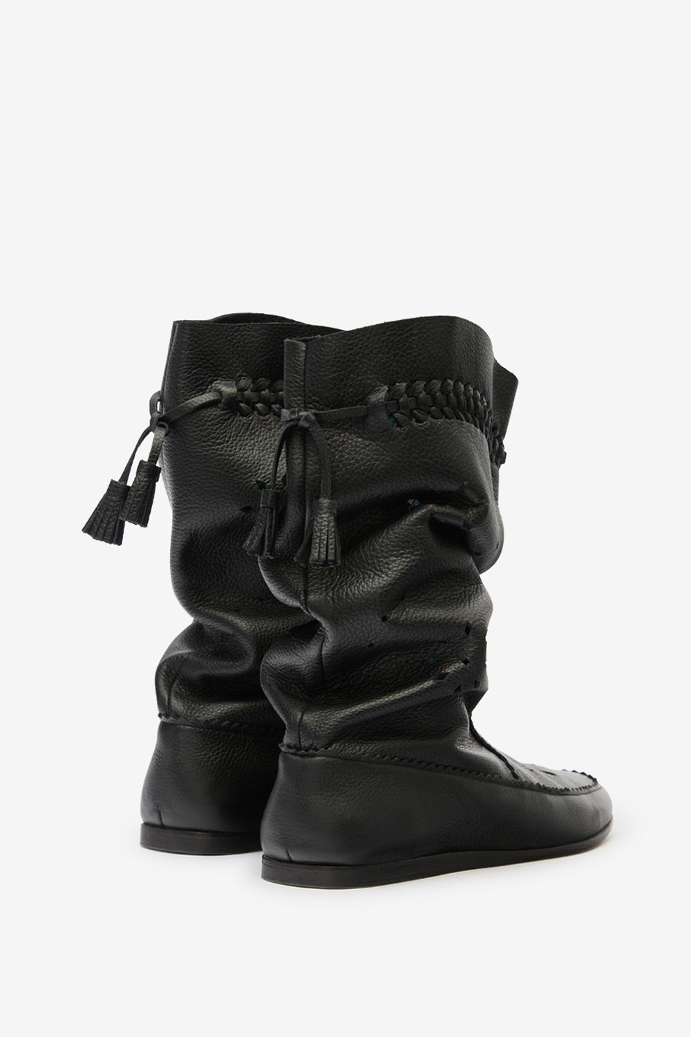 Welky suede leather boots - Black - Woman - 2