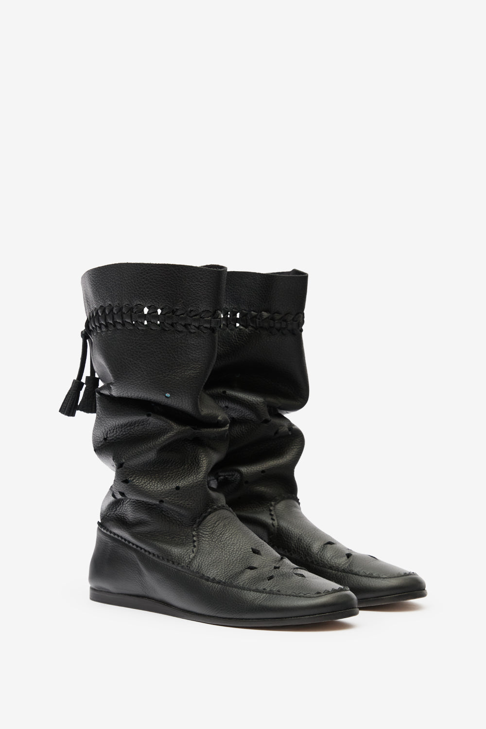 Welky suede leather boots - Black - Woman - 3