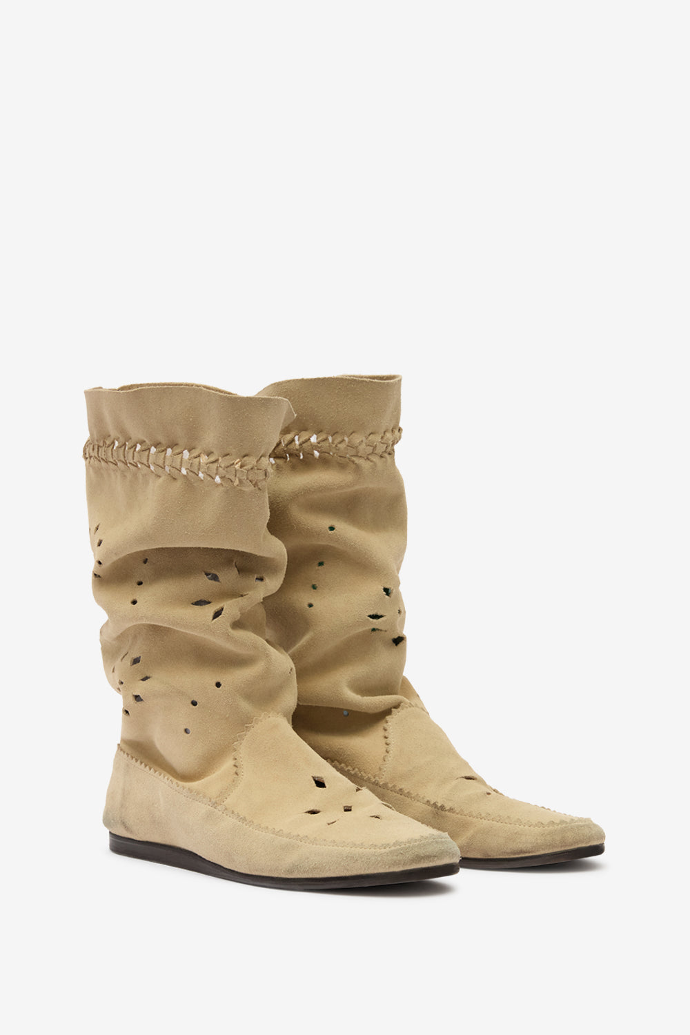Welky suede leather boots - Sand - Woman - 3