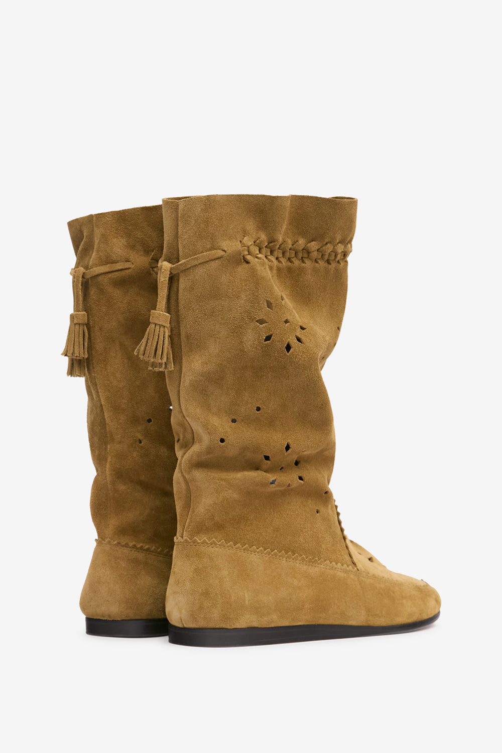 Welky suede leather boots - Taupe - Woman - 2