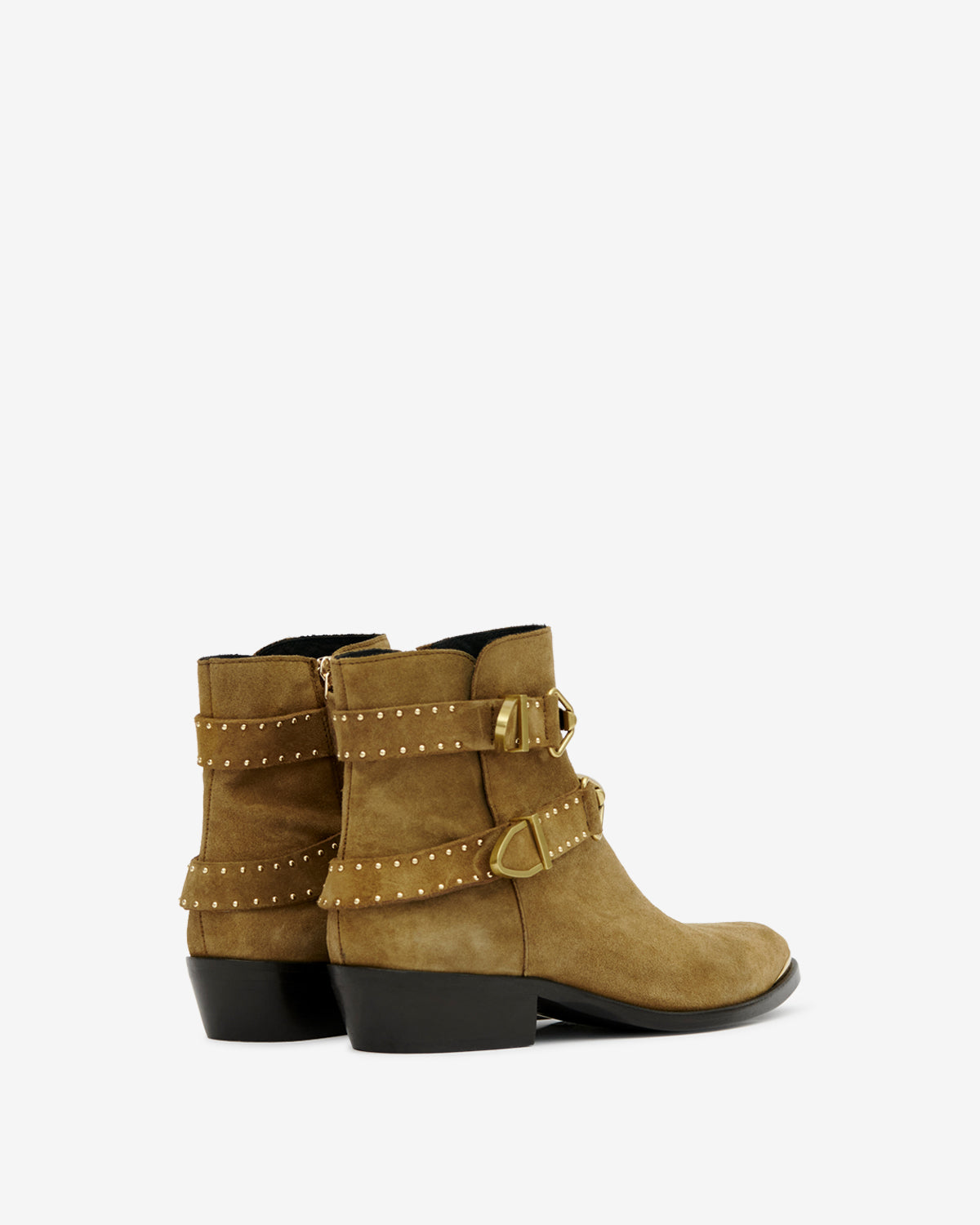 Botas bajas zalya de cuero suave - Taupe - Woman - 2