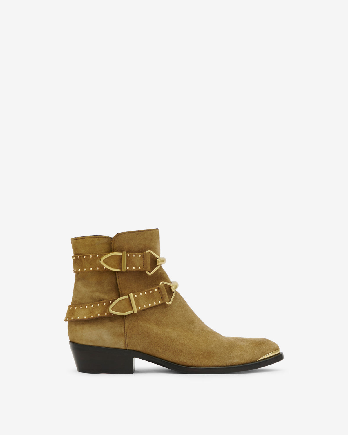 Botas bajas zalya de cuero suave - Taupe - Woman - 1