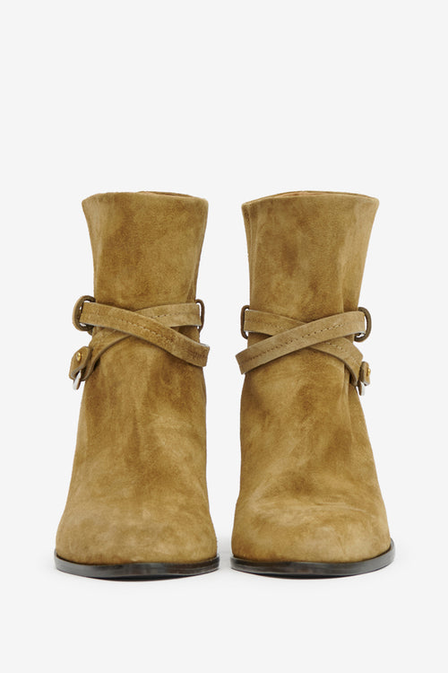 Meyli leather boots - Taupe - Woman