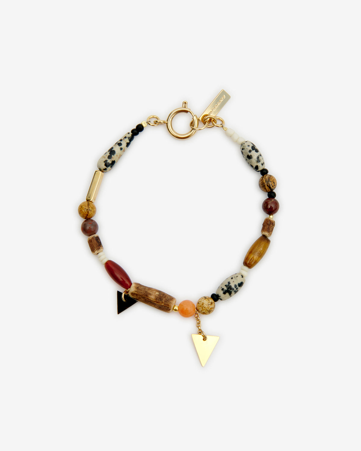 Pulsera yulian en piedra, madera y colgantes - Natural - Man - 1