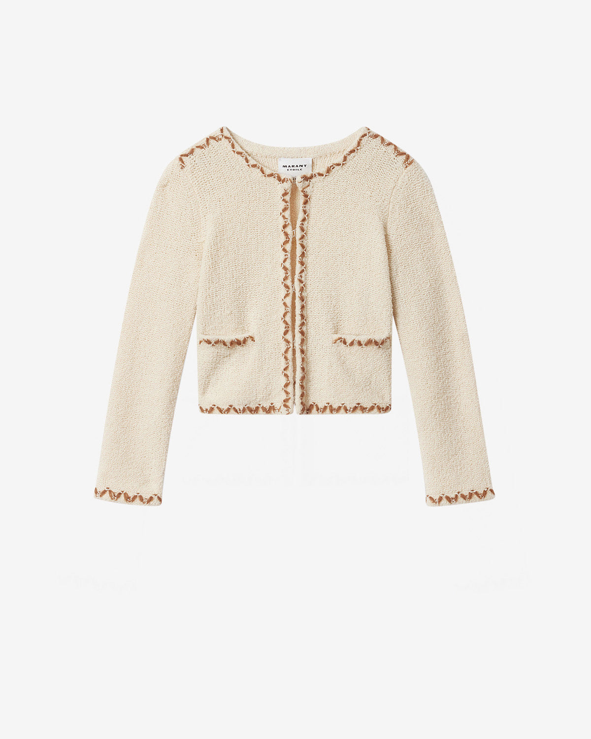 ROCHELLE CARDIGAN Woman ecru-bronze | ISABEL MARANT Official