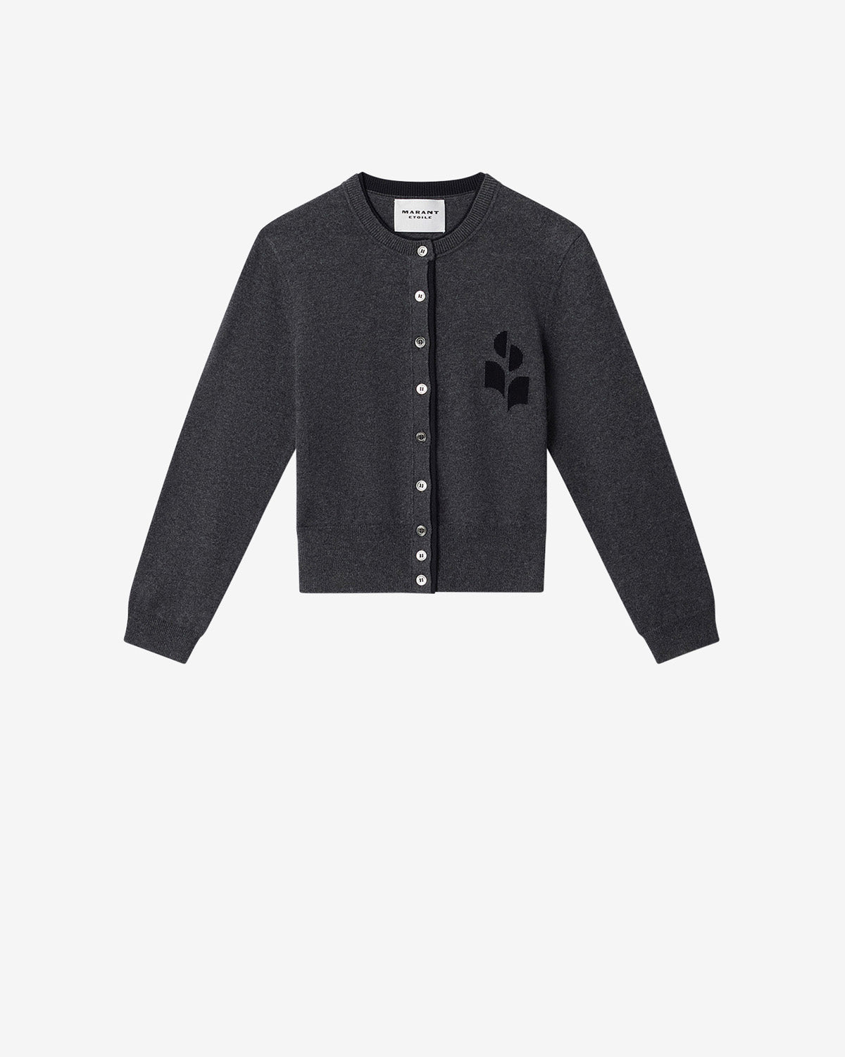 LONA CARDIGAN Woman anthracite-black | ISABEL MARANT Official