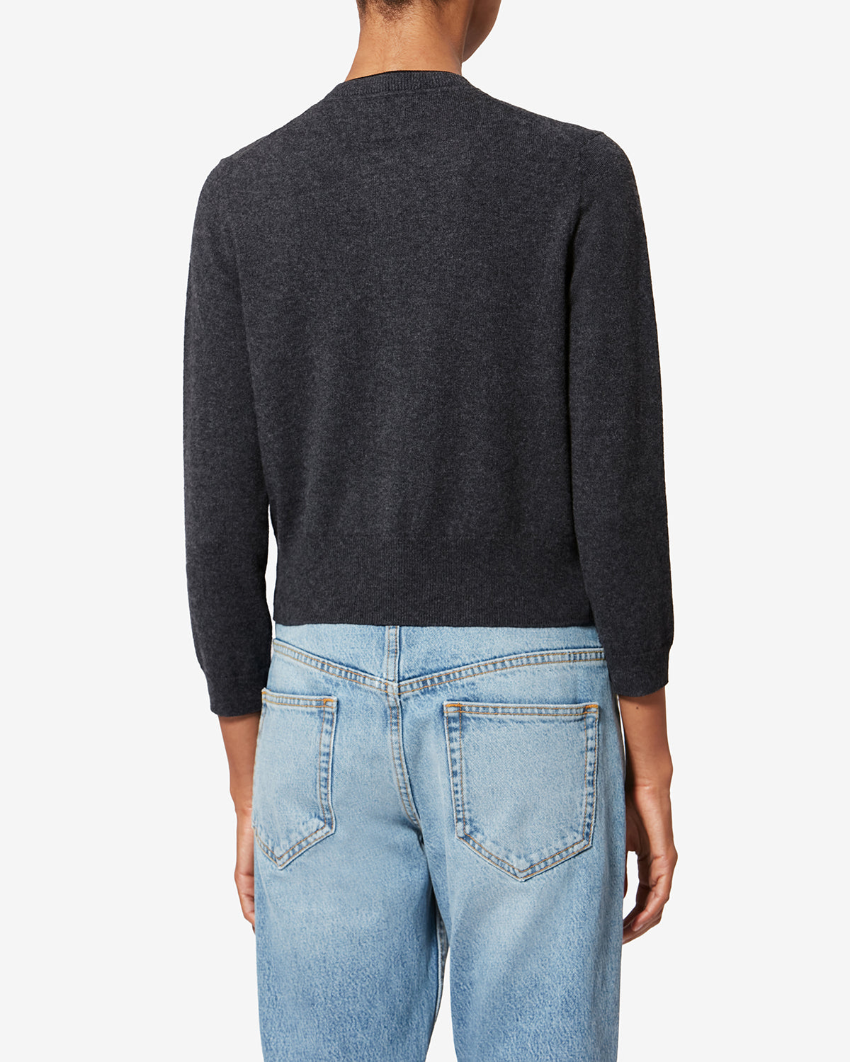 LONA CARDIGAN Woman anthracite-black | ISABEL MARANT Official