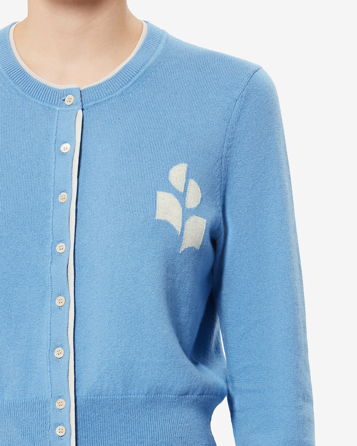 イザベルマラン　グラデーション　カーディガン　ブルー　ISABEL MARANT LONA CARDIGAN Woman dusky blue-light grey | ISABEL MARANT Official
