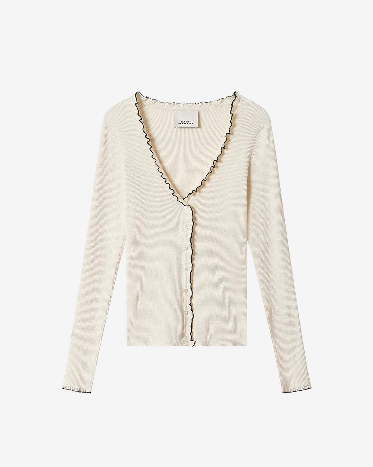 Izae cotton cardigan - Ecru - Woman - 5