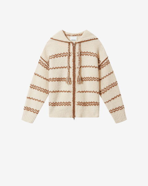 RT-88865 ISABEL BAILLEN ムーラン・ルージュ ROLIAN CARDIGAN Man ecru-bronze | ISABEL MARANT Official online store