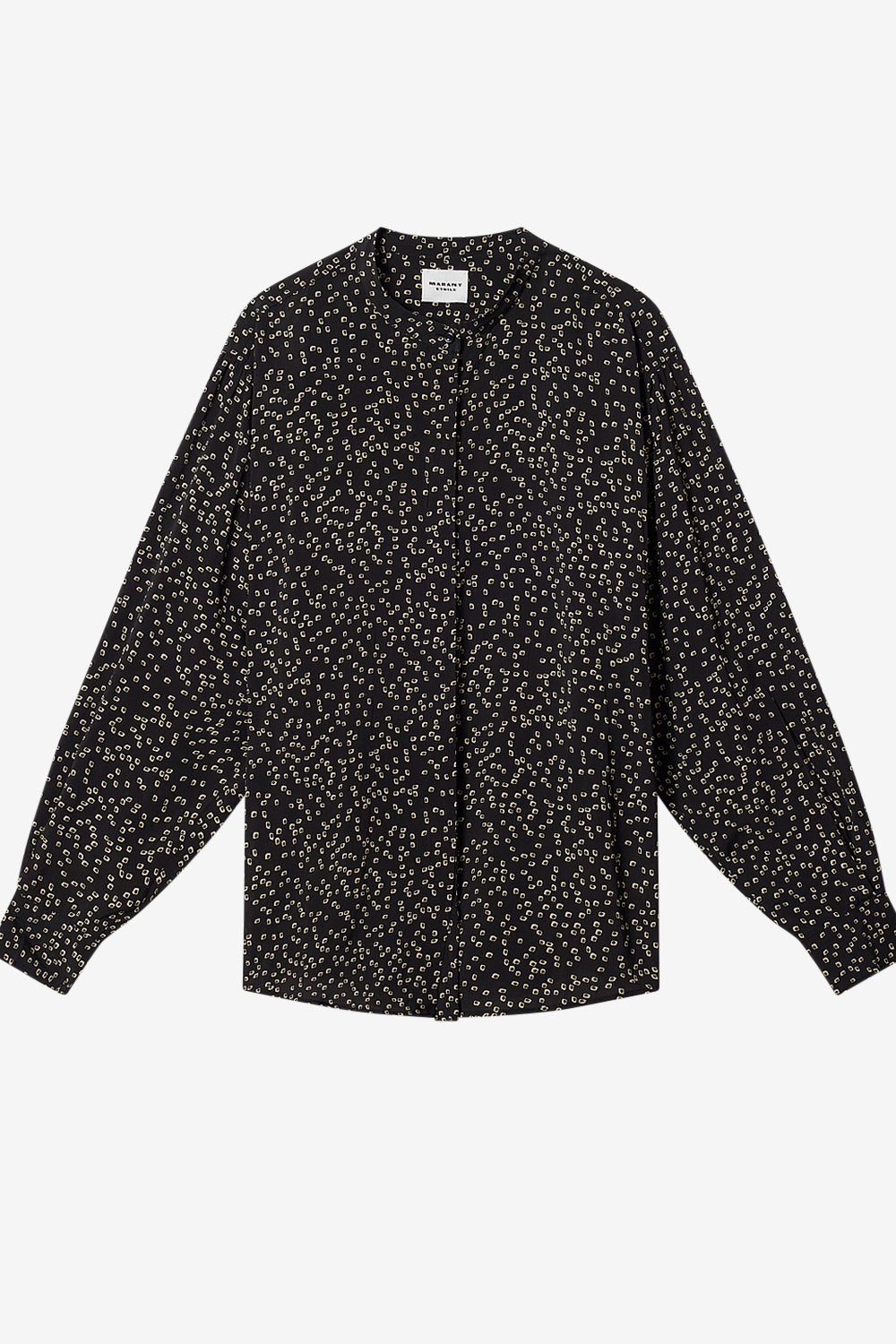 Blusa fluida catchell con estampado de origami - Negro - Woman - 1