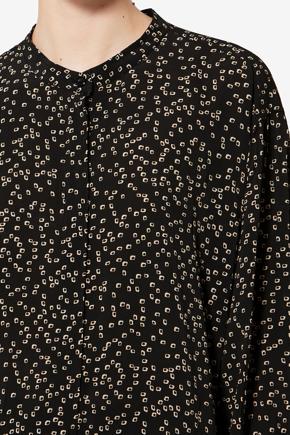 Blusa fluida catchell con estampado de origami - Negro - Woman - 3