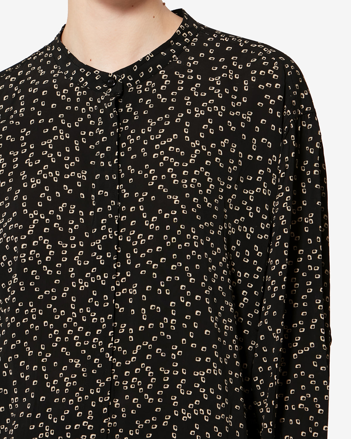 Fließende bluse catchell mit origami-print - Schwarz - Woman - 2