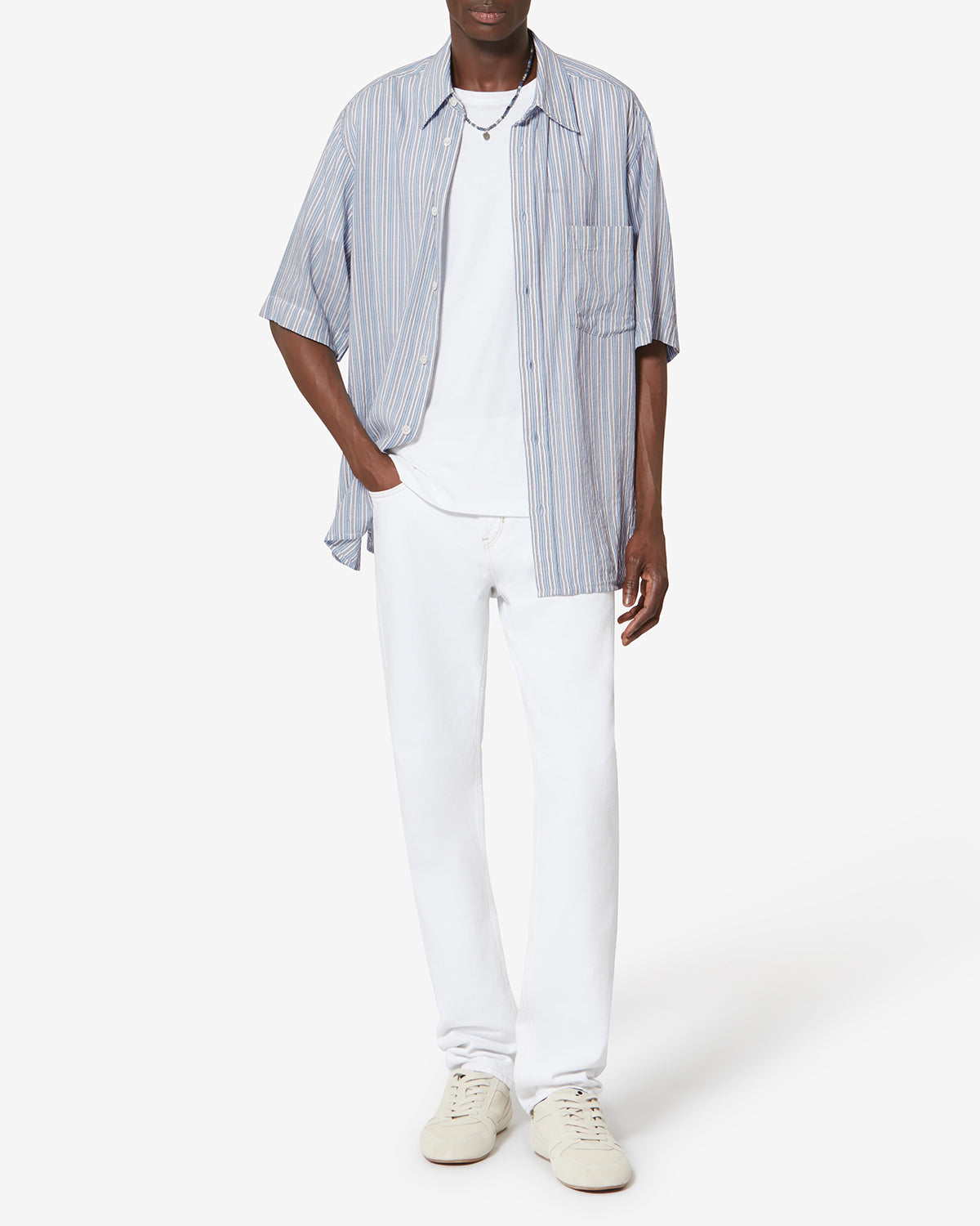 Camisa de algodón oxford labilio - Azul - Man - 1