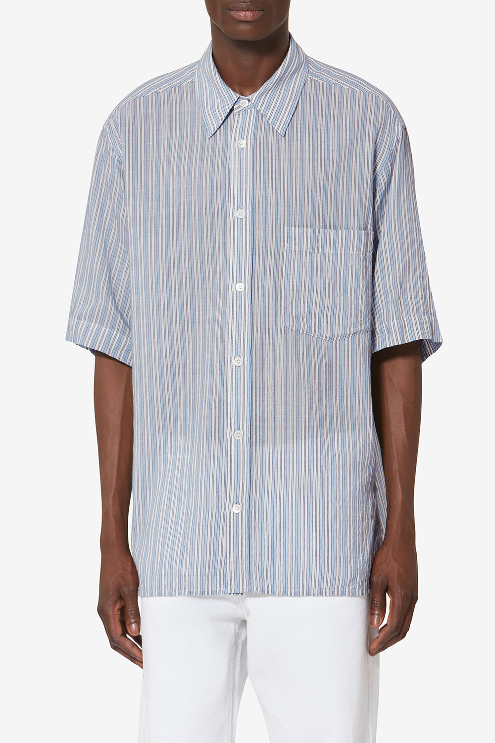 Camicia in cotone oxford labilio - Blu - Man - 4