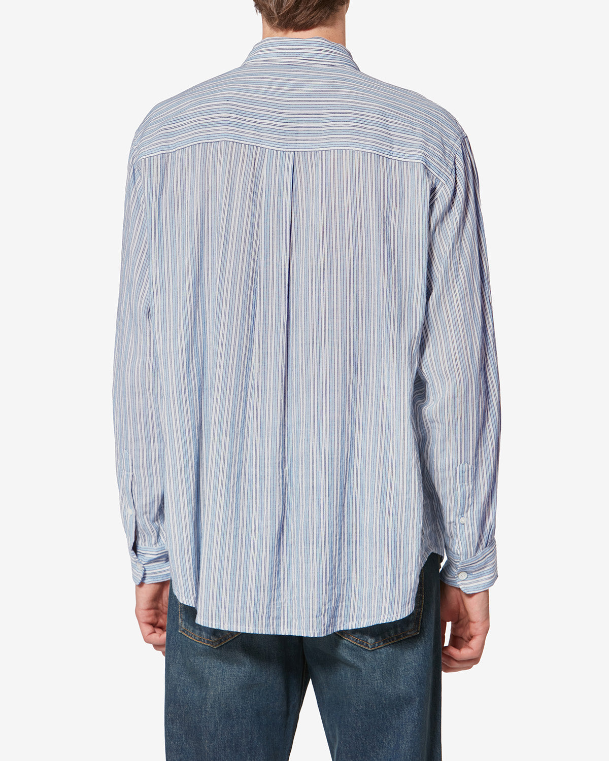 CYBILIO SHIRT Man blue | ISABEL MARANT Official online store