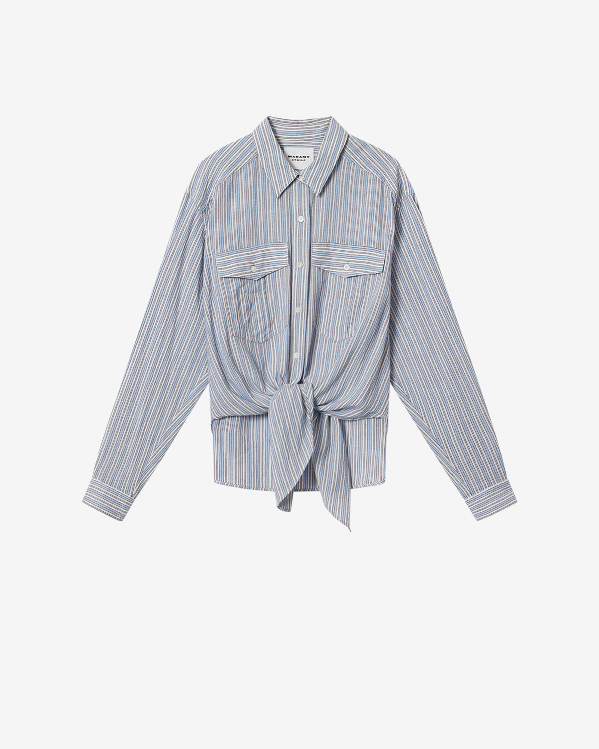 NATH SHIRT Woman blue | ISABEL MARANT Official online store