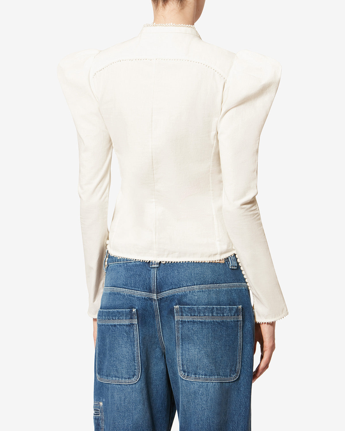 Calina 코튼 셔츠 - 하얀색 - Woman - 4