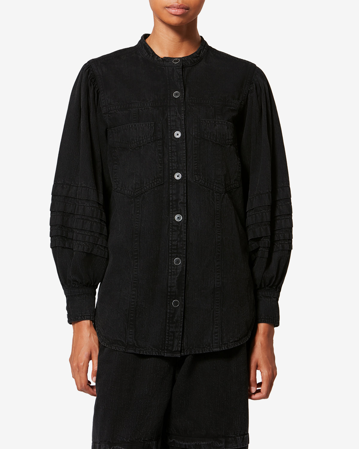 MILEDA SHIRT Woman black | ISABEL MARANT Official online store