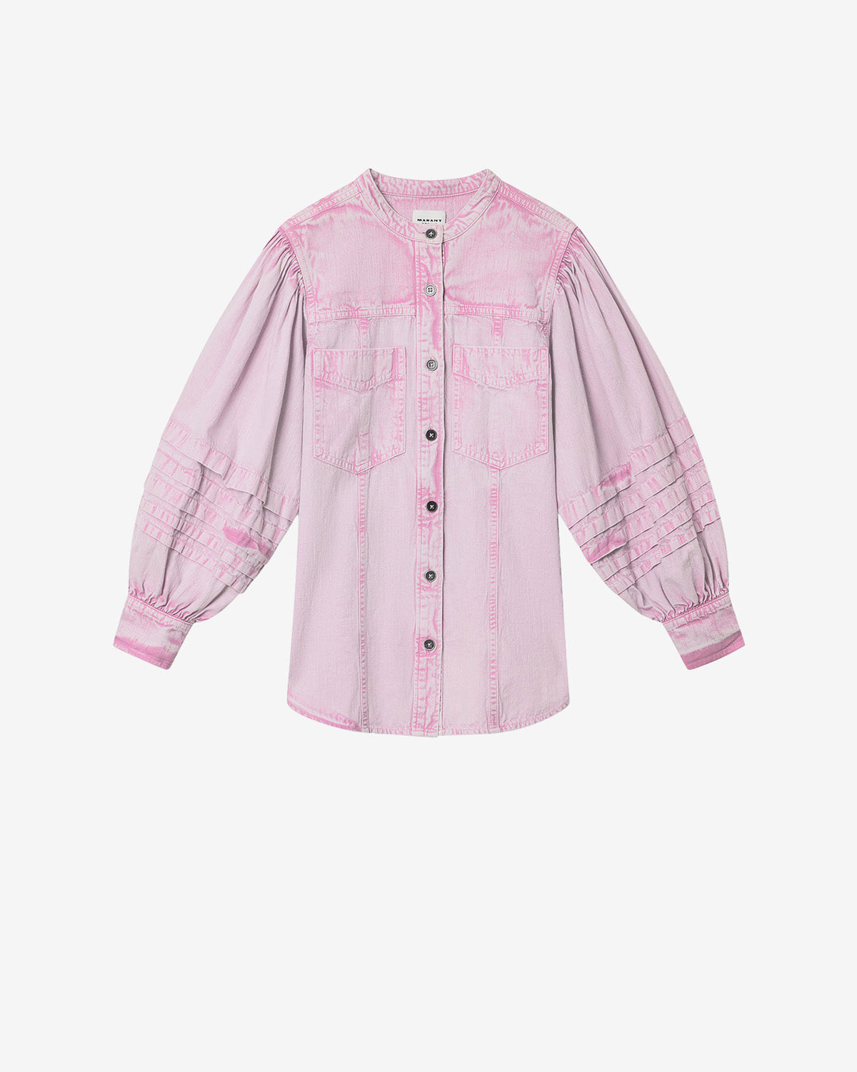 Mileda faded chambray shirt - Pink - Woman - 5
