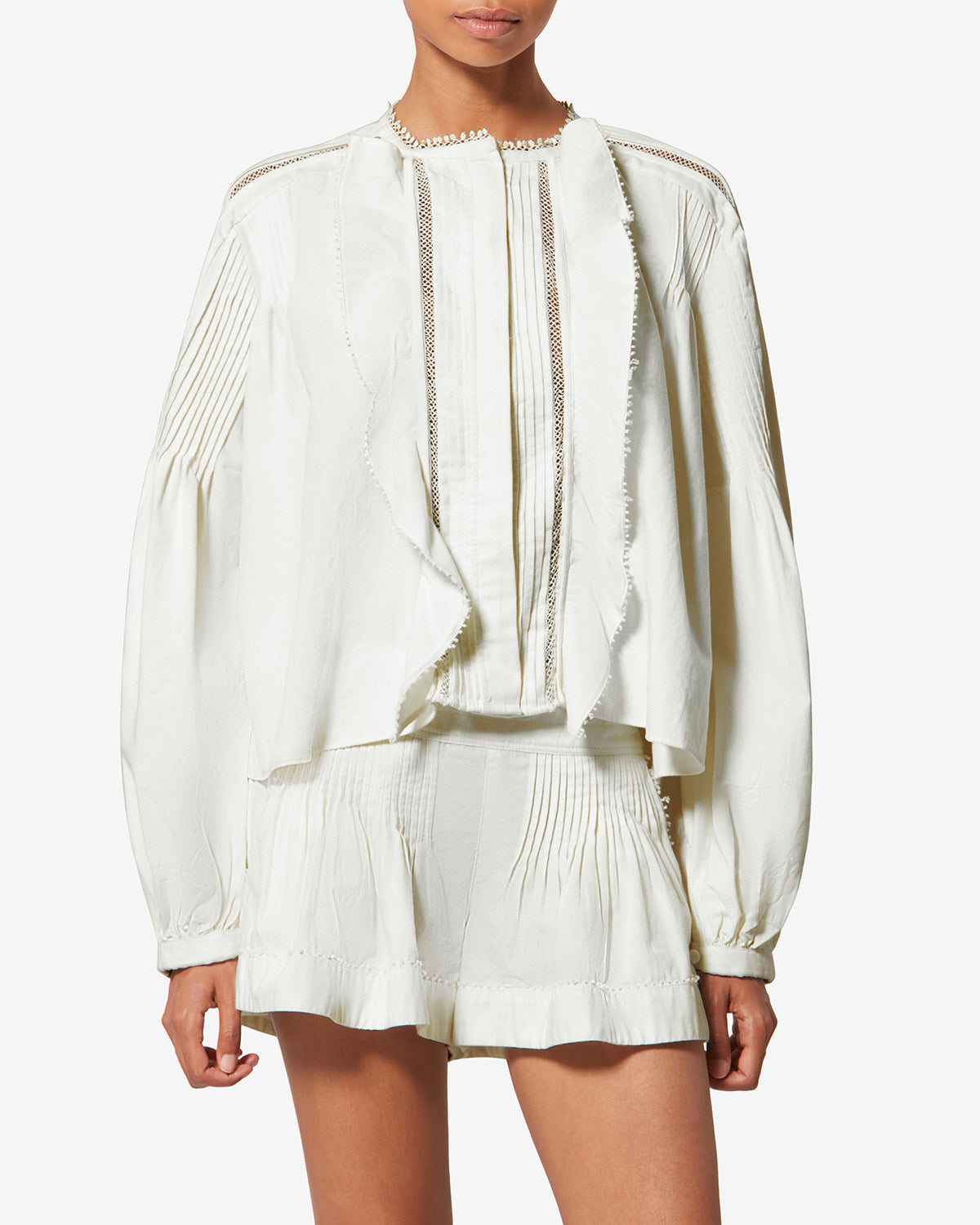 【値下げ★美品】ISABEL MARANT ブラウス　レディース　ホワイト CUBRALY SHIRT Woman white | ISABEL MARANT Official online store