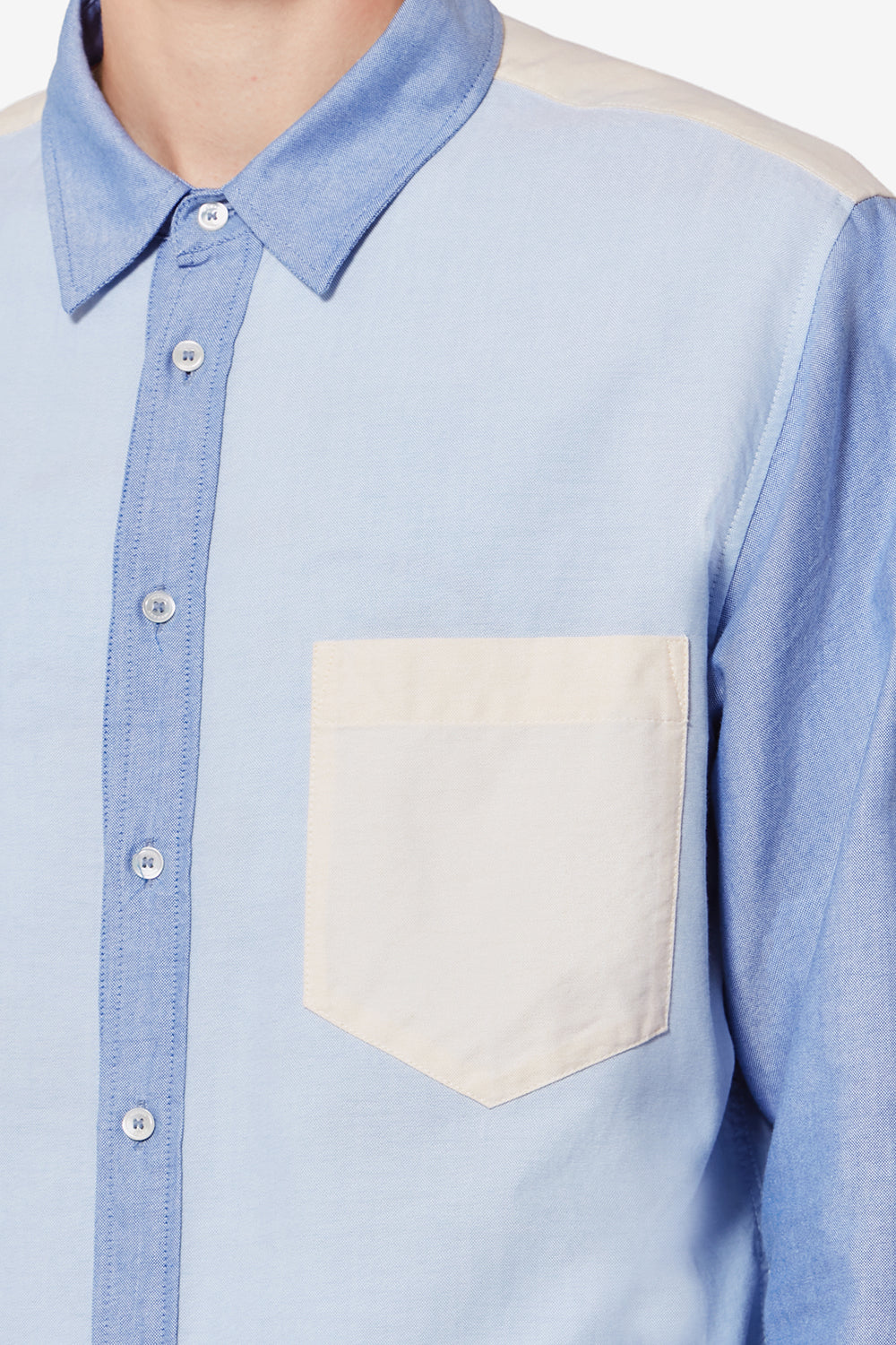 Chemise patchwork nathael en coton oxford - Multicolor - Man - 3